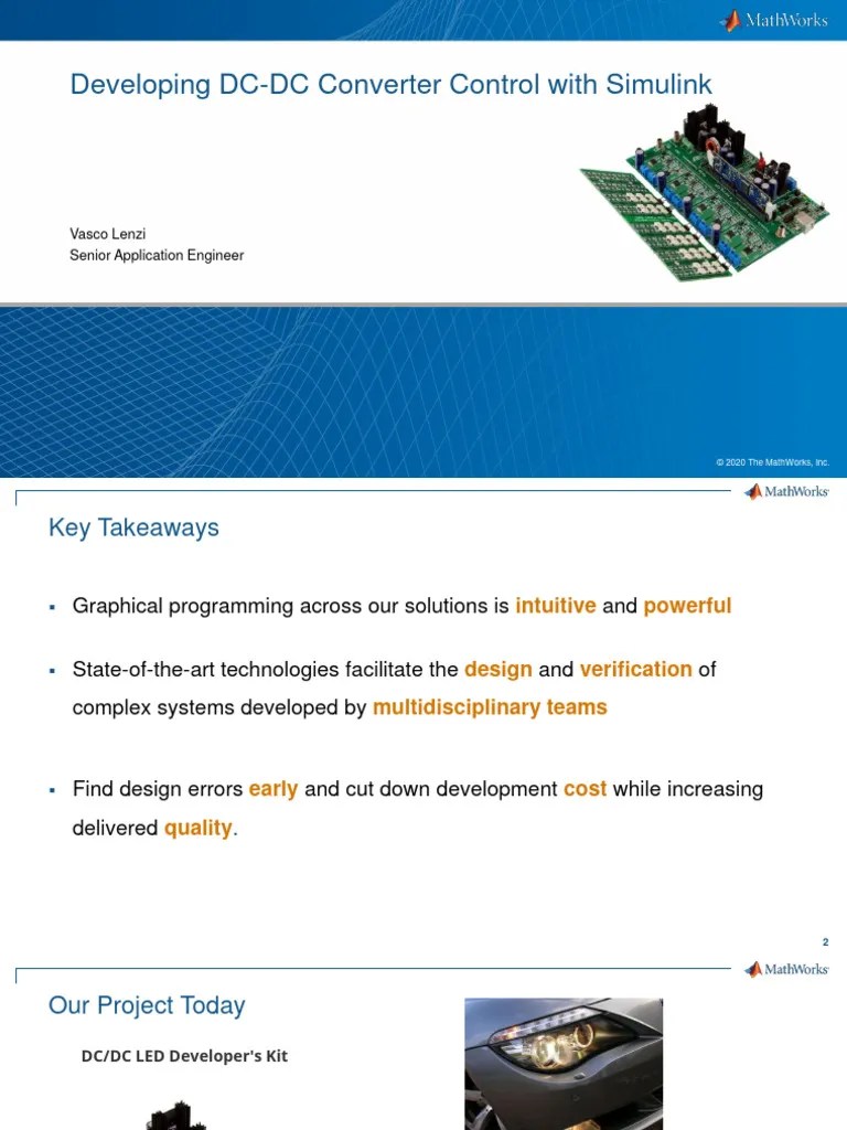 Developing DC-DC Converter Control With Simulink | PDF | Power ...