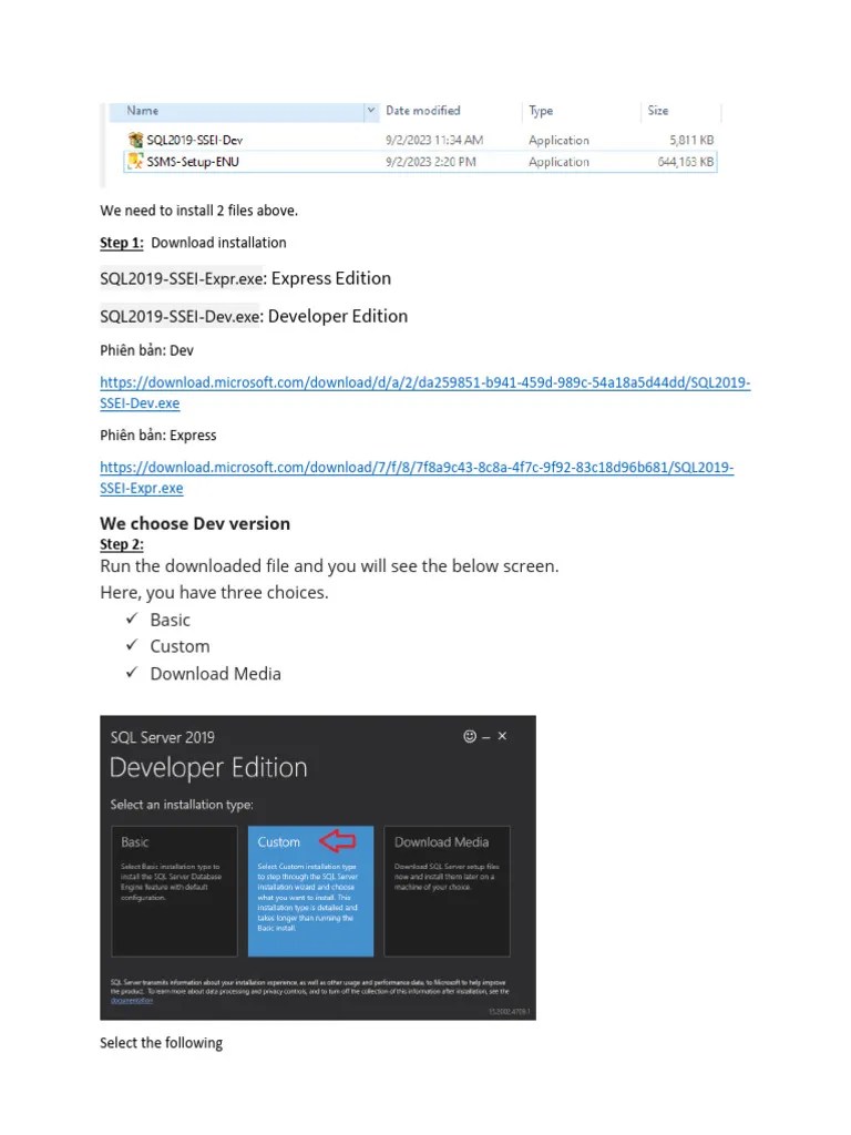 Set Up SQL 2019 | PDF | Microsoft Sql Server | User (Computing)