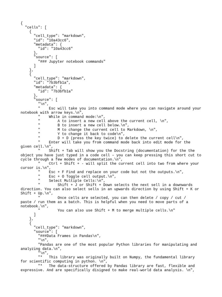 Session6 Pandas - Ipynb | PDF | Comma Separated Values | Information ...