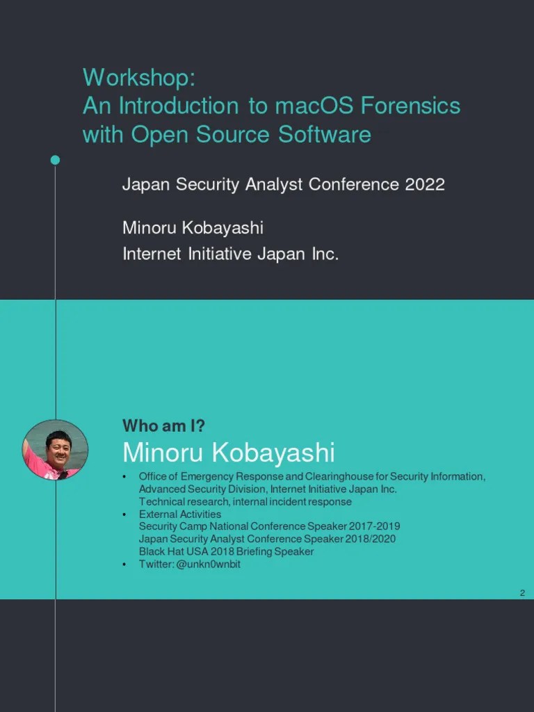 Introduction To MAC-OS Forensics | PDF