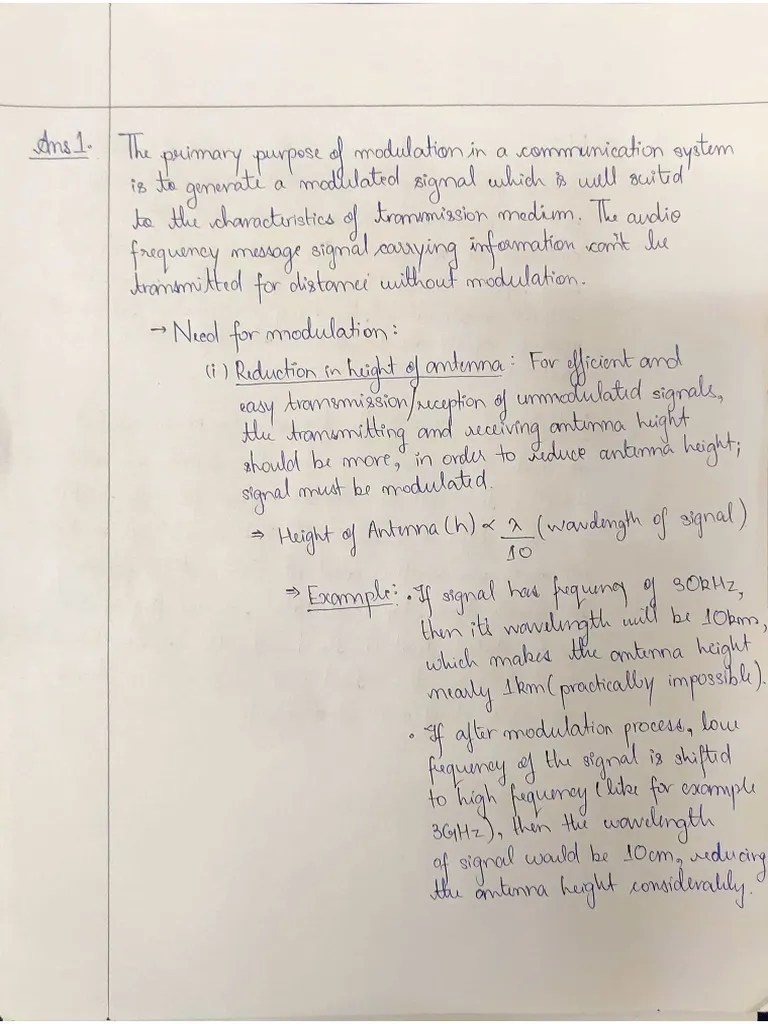 Notes Analog Communication | PDF