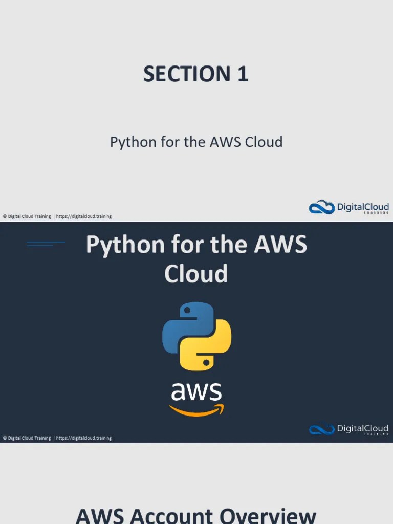 Python Programming For AWS Slides | PDF | Amazon Web Services | Ip Address