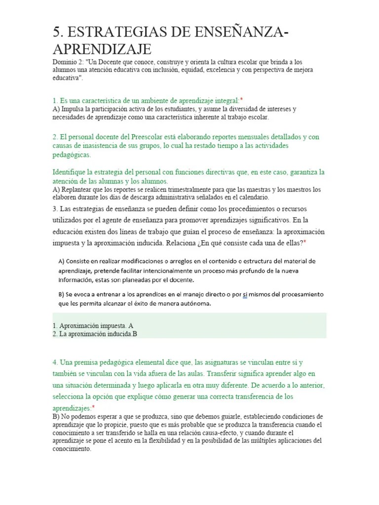 ESTRATEGIAS DE ENSEÑANZA | PDF