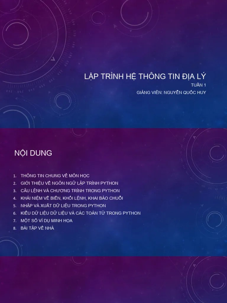 GIS Programming Week01 | PDF