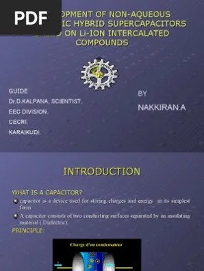 Introduction To Super Capacitors Lithium Ion Battery
