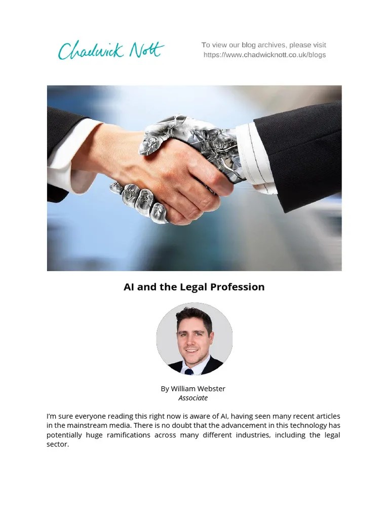 AI And The Legal Profession | PDF | Artificial Intelligence ...