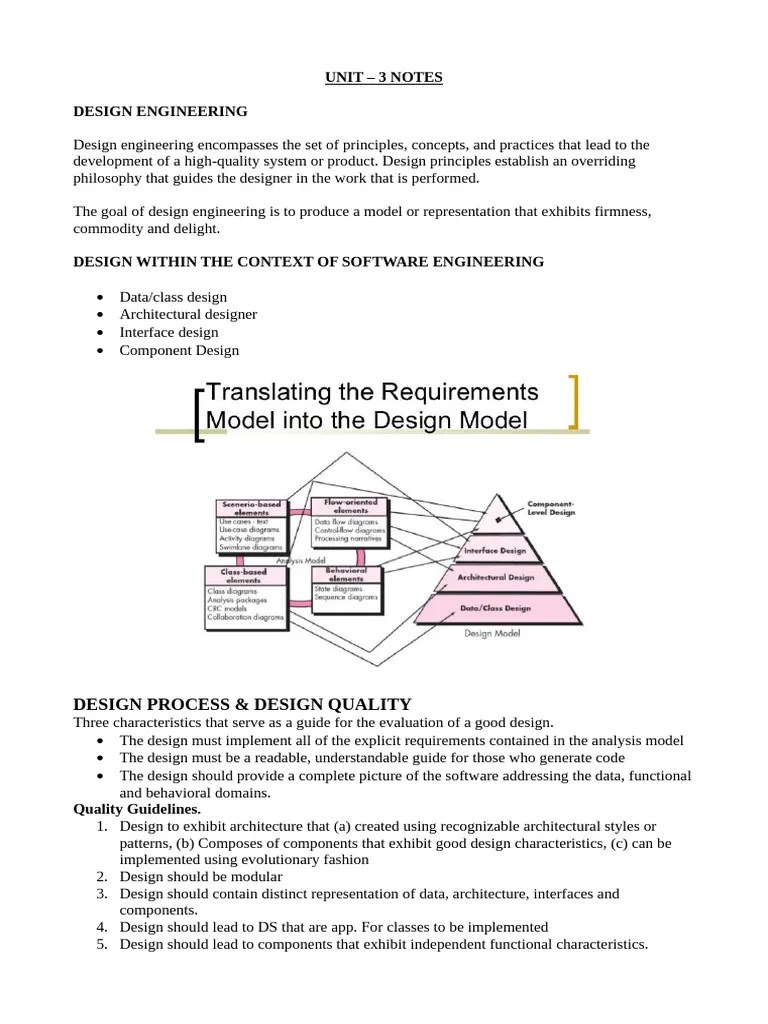 Unit-3 Notes SE Part-I | PDF | Abstraction (Computer Science) | Class (Computer Programming)