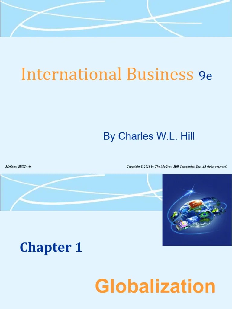 Chap001 Globalization | PDF | Globalization | Foreign Direct Investment