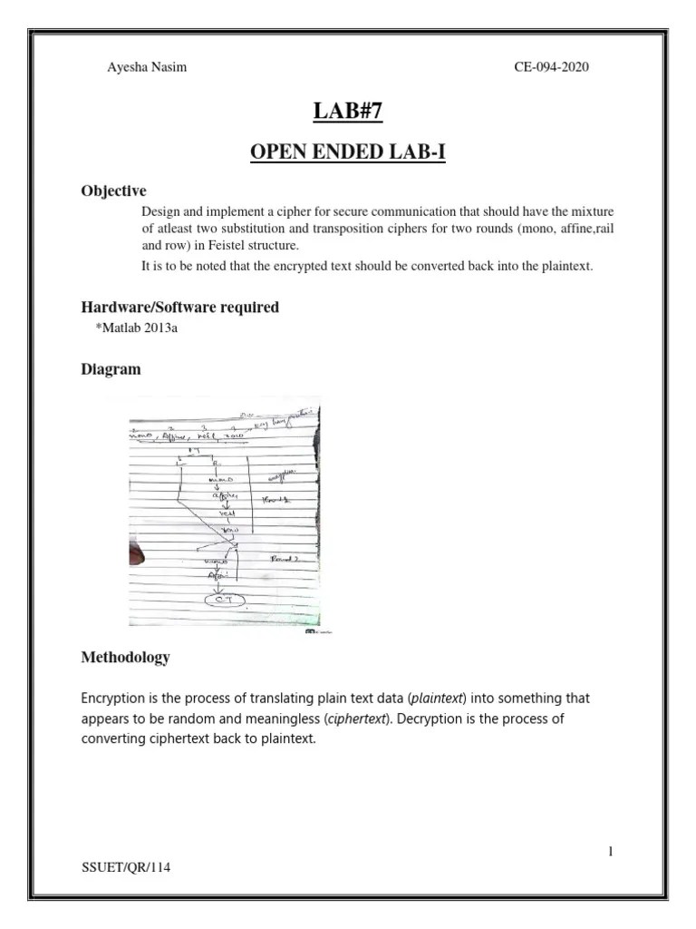 Lab 7 (1) 094 | PDF | Encryption | Cryptography
