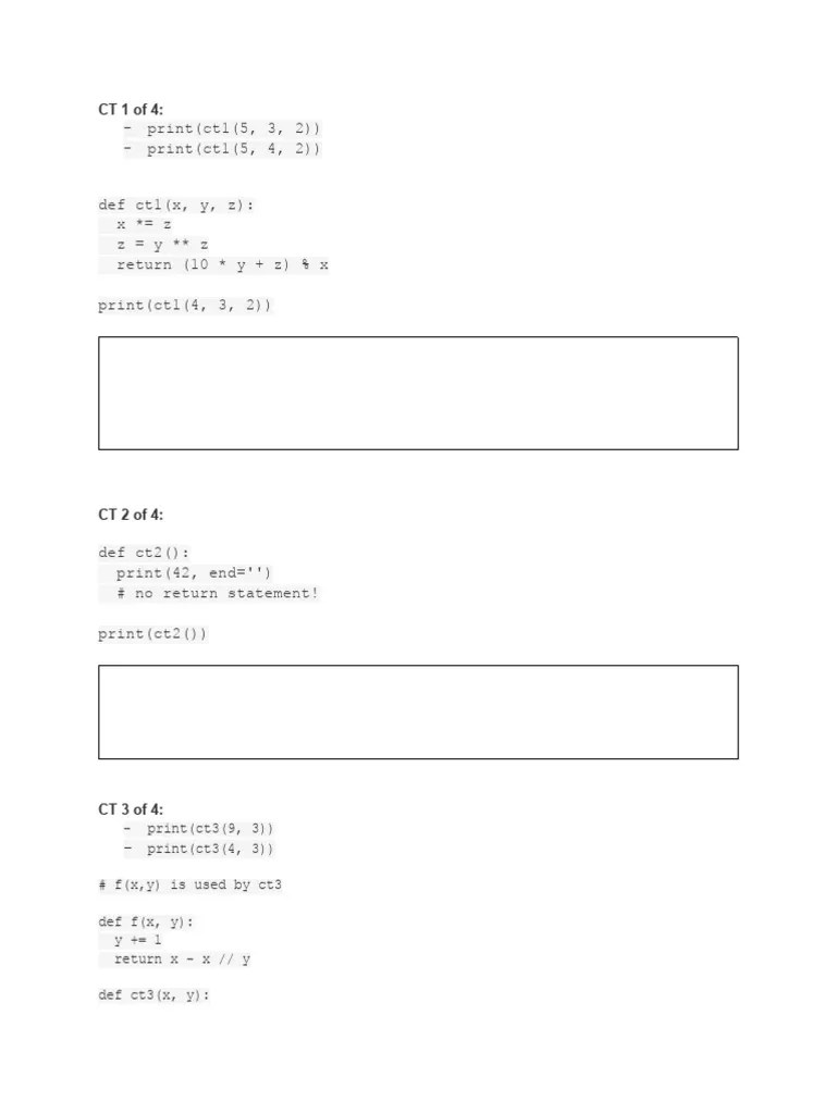 Simple Code Tracing Practice | PDF