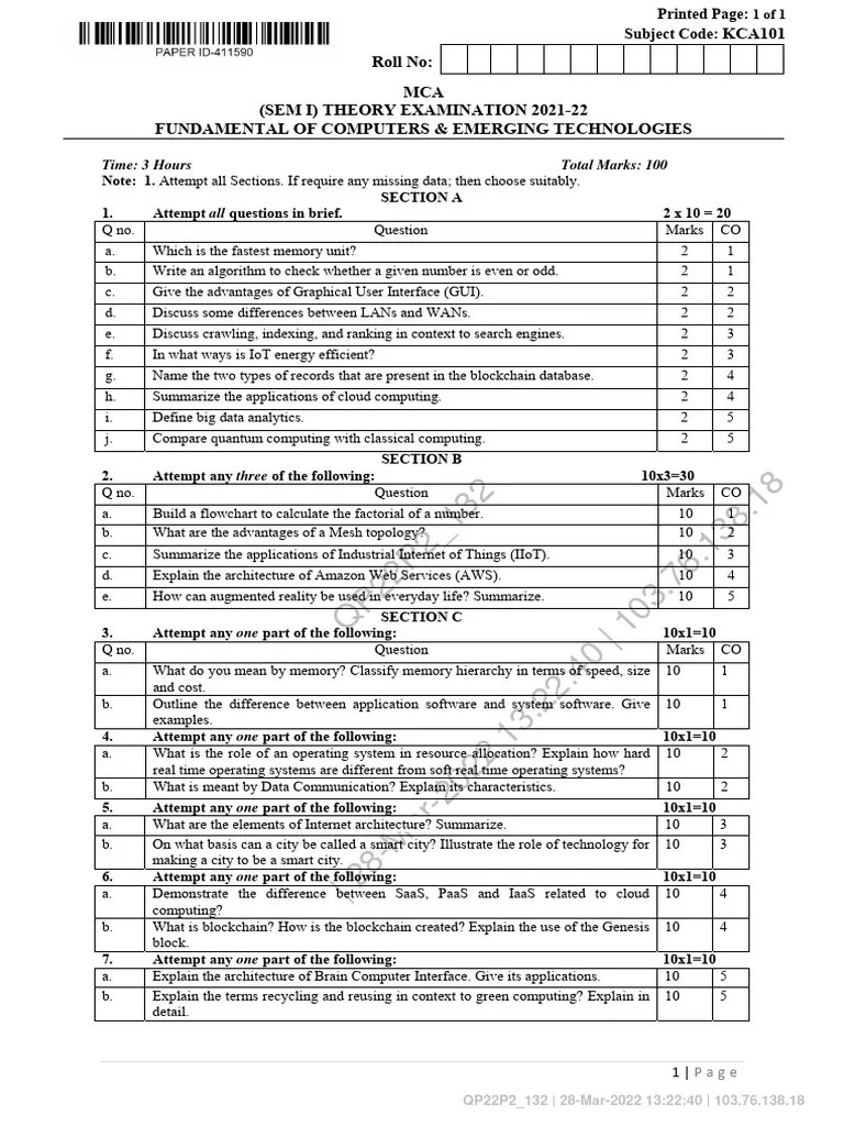 Fundamentals Of Computer And Emerging Technologies | PDF | Computing ...