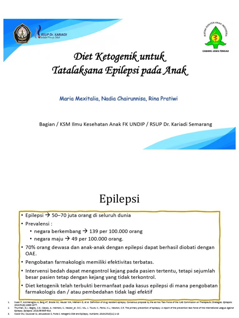 Diet Ketogenik Tatalaksana Epilepsi Pada Anak | PDF