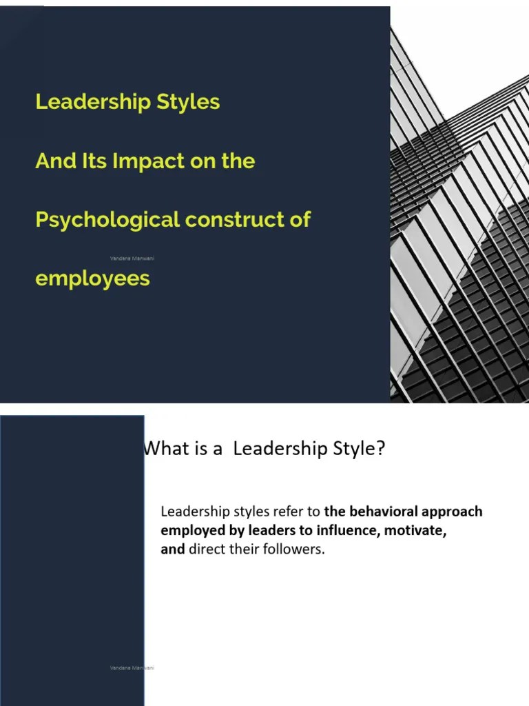 Leadership Styles | PDF | Leadership | Motivational