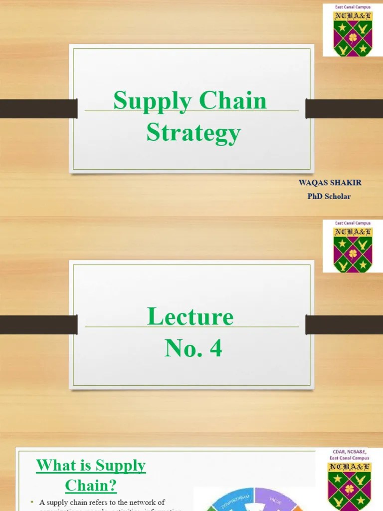 Supply Chain Strategy Lecture 4 | PDF
