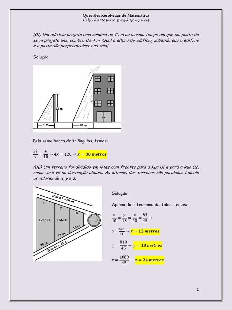 Geometria Plana Questões Resolvidas - Celso Brasil | PDF | Triângulo | Círculo