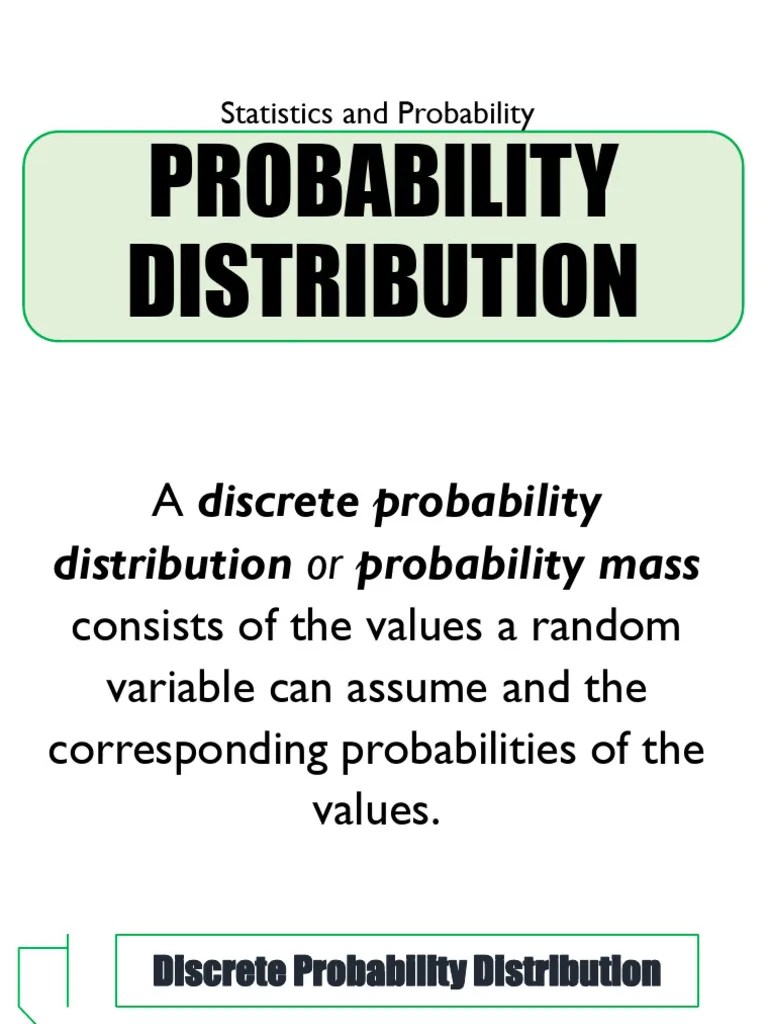 Probability Distribution | PDF