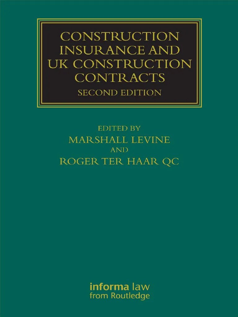 Construction Insurance And UK Construction Contracts (第二版，2014) | PDF | Liability Insurance ...