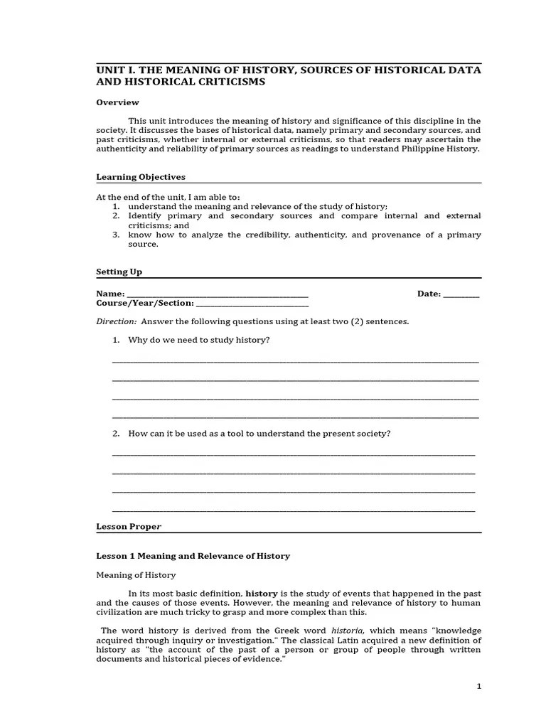 Ge2 Readings In Philippine History Module Part1 | PDF