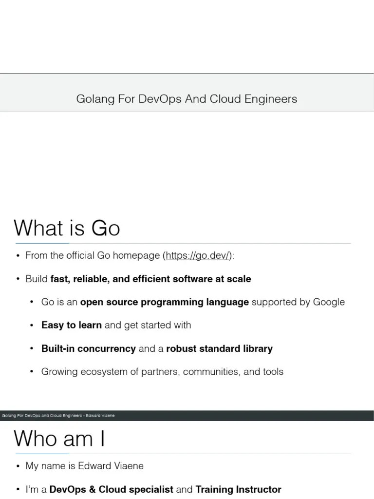 Golang Course For DevOps & Cloud | PDF | Transport Layer Security ...