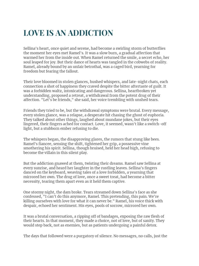 Love Is An Addiction | PDF