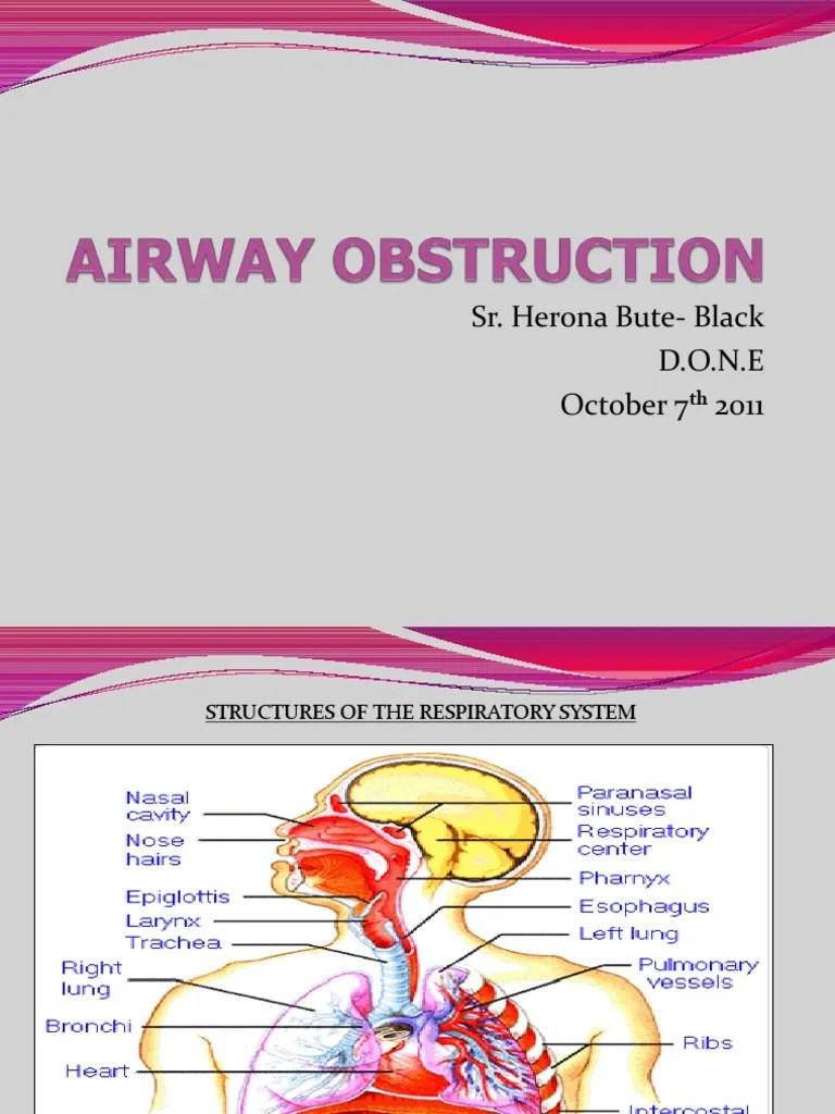 Airway Obstruction | PDF | Respiratory Tract | Medical Specialties