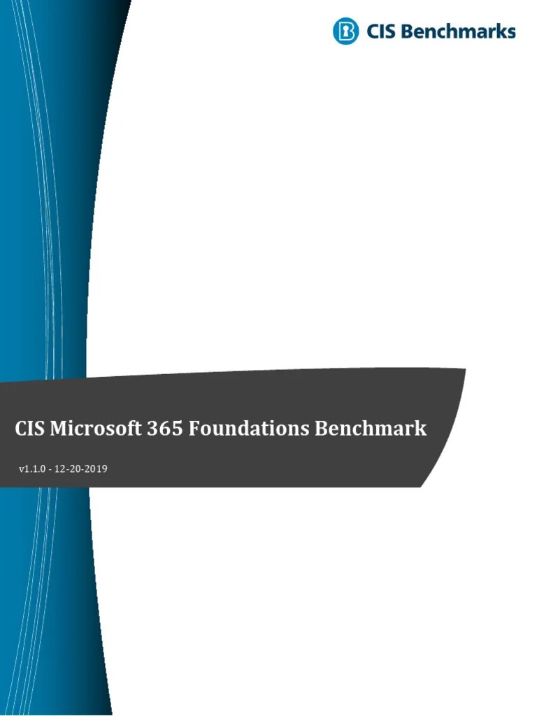 CIS Microsoft 365 Foundations Benchmark V1.1.0 | PDF | Active Directory ...