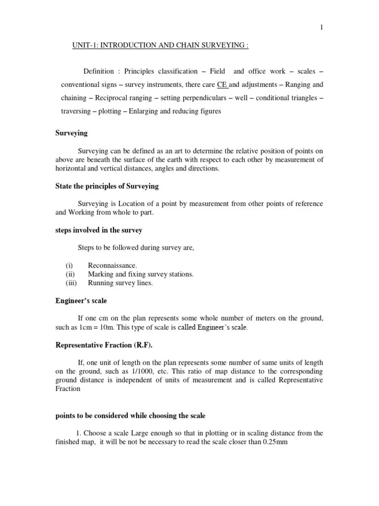 Survey Notes 2 Pdf Surveying Compass