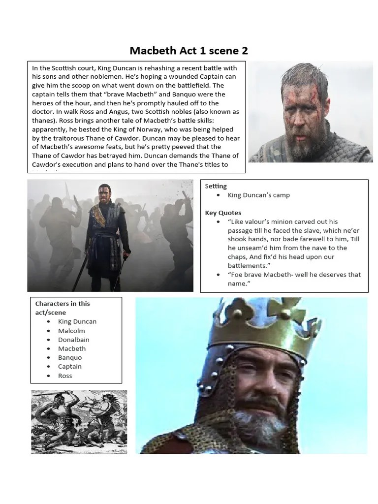 Macbeth Act 1 Scene 2 | PDF