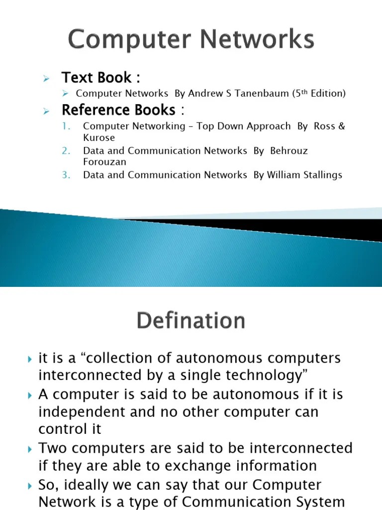 CN Ppt1 Intro | PDF | Computer Network | Network Topology