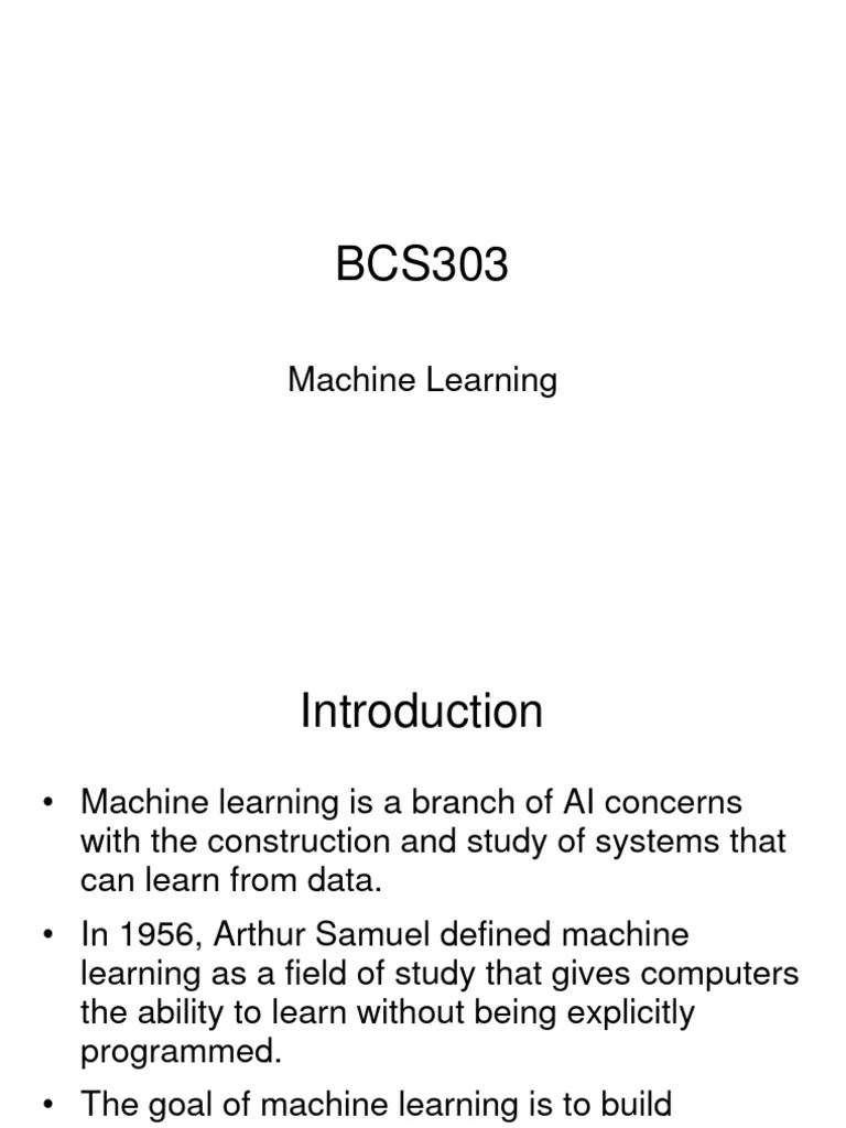 Machine Learning | PDF | Machine Learning | Systems Science