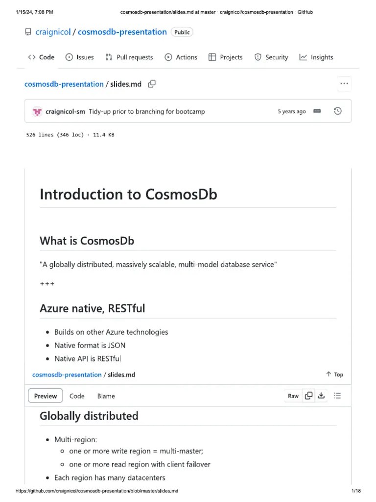 Azure CosmosDB | PDF