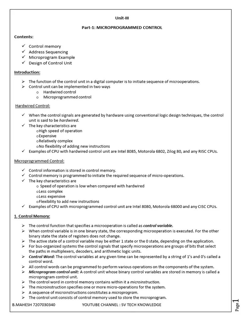 5.Unit-II-part-1 | PDF | Central Processing Unit | Integrated Circuit