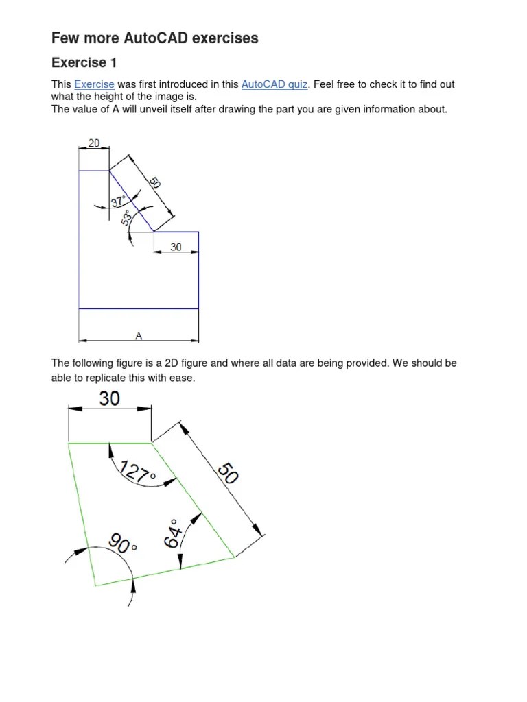 Prctical 6 Autocad 2d Drawing Practice Final | PDF