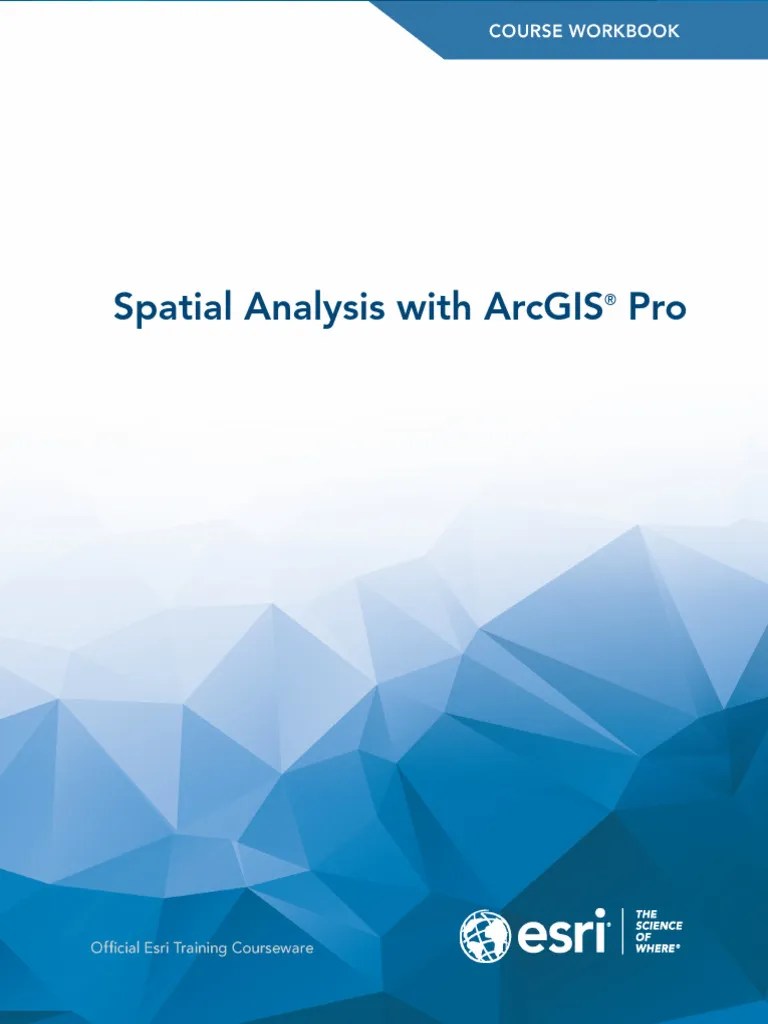 Workbook Arc GISPro | Download Free PDF | Esri | Arc Gis