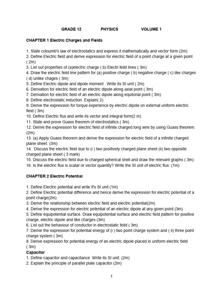 Grade 12 Physics Volume 1 | PDF | Magnetic Field | Inductor