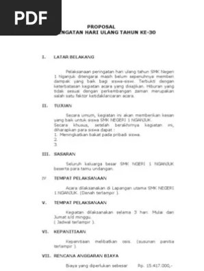 Contoh proposal kegiatan hut ri ke 74 nusagates. Proposal Hut Sekolah