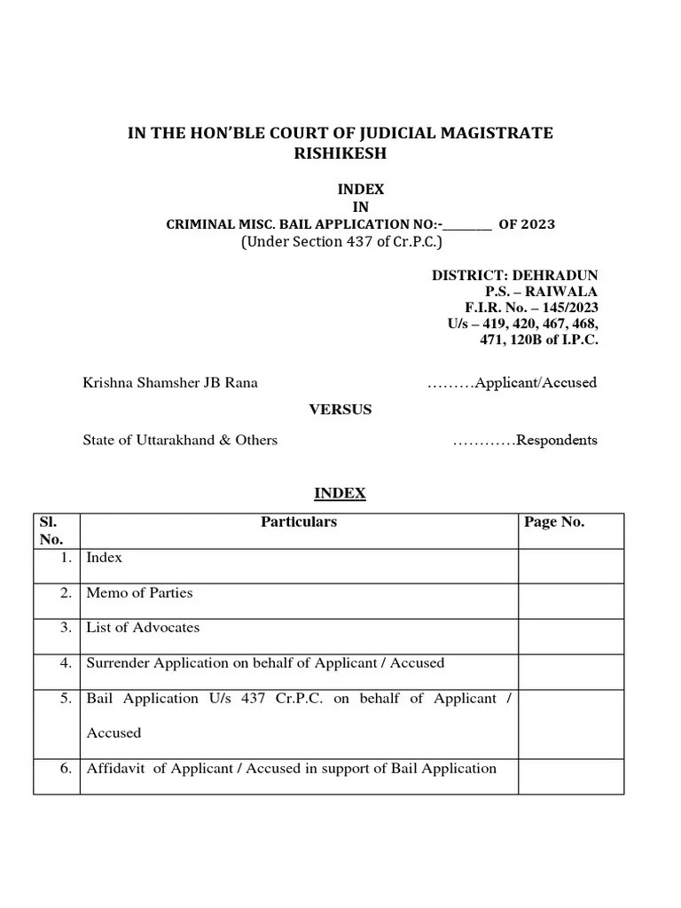 Anticipatory Bail Application | PDF | Bail | Affidavit