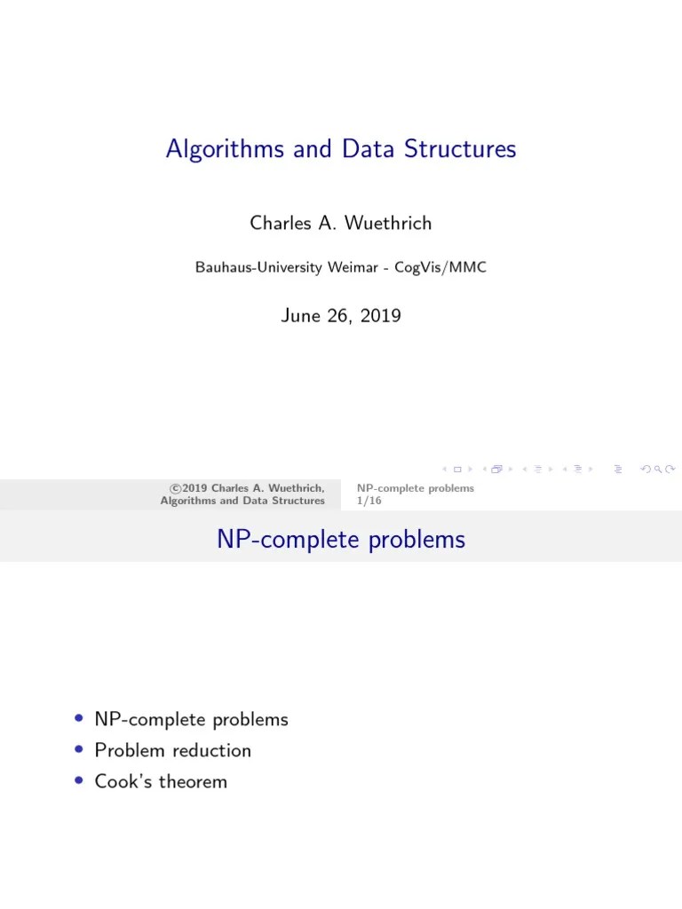 NP Complete Problems | PDF | Time Complexity | Mathematical Concepts