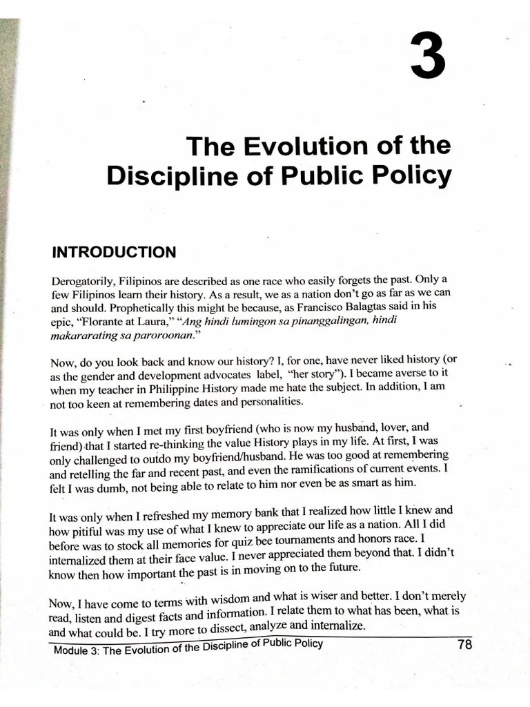 The Evolution Of The Discipline Of Public Policy | PDF