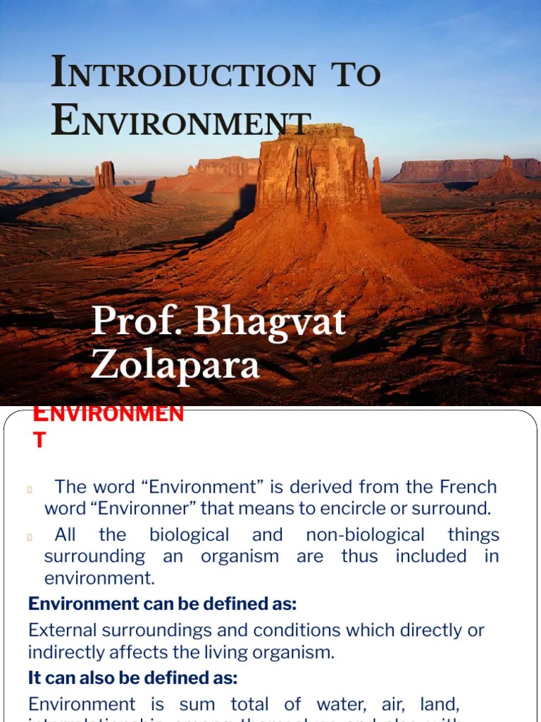 Chapter 1 ES Introduction To Environment | Download Free PDF | Natural ...
