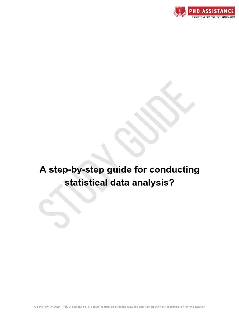 A Step-By-step Guide For Conducting Statistical Data Analysis | PDF ...