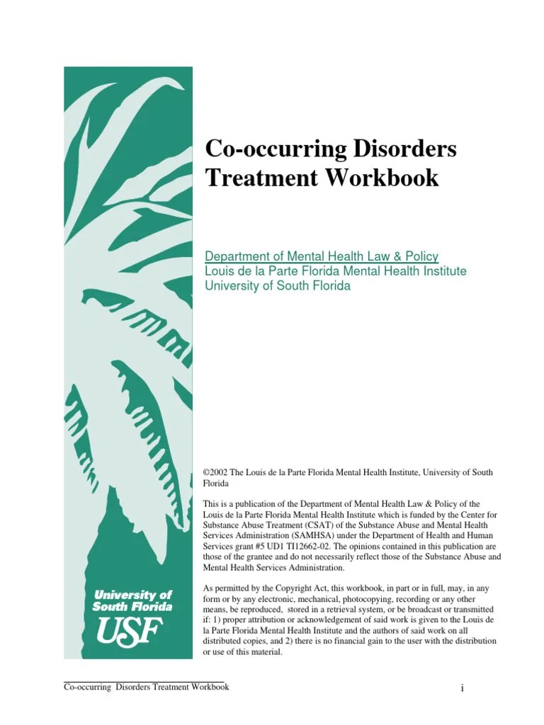 Co-Occurring Disorders Treatment Workbook | PDF | Substance Abuse ...