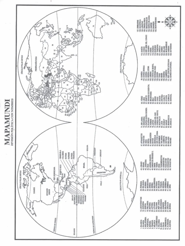 Mapa mundi con nombres1