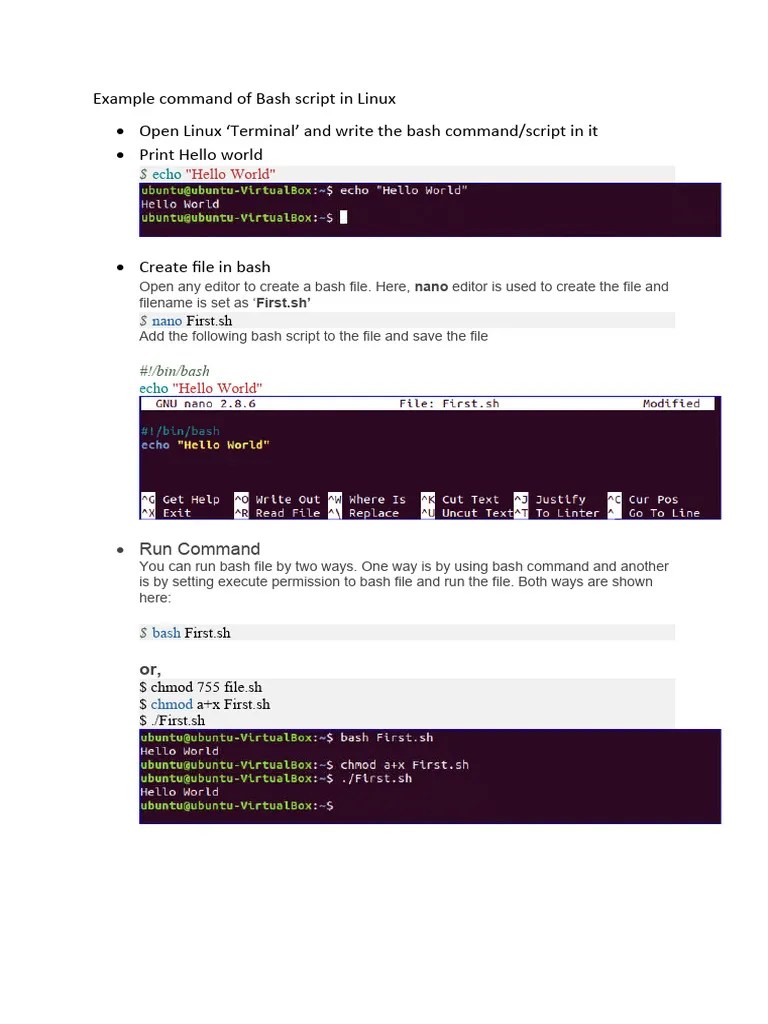 Bash SHELL Script In Linux | PDF | Control Flow | Computer Science