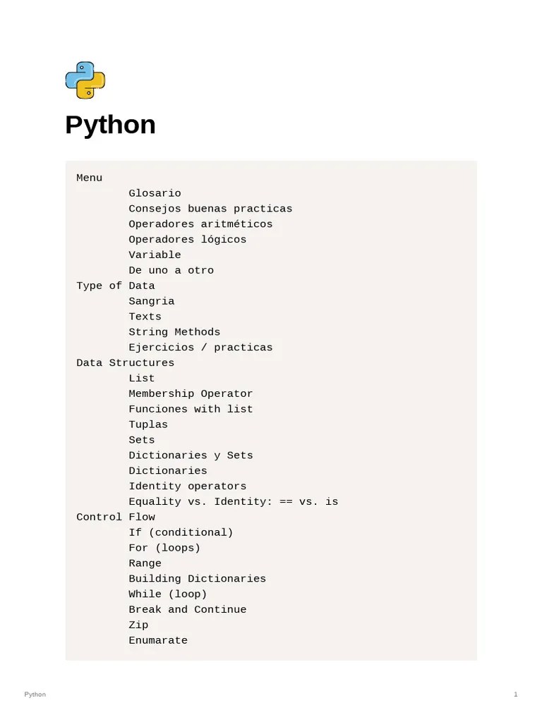 Python Notes | PDF