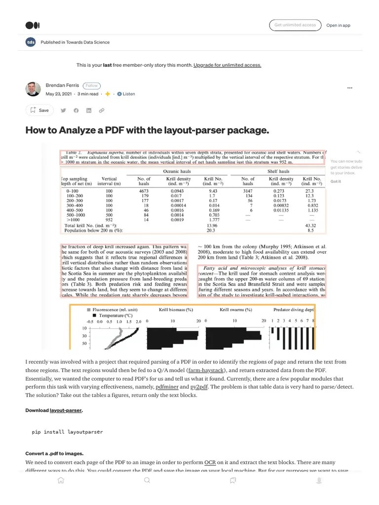How To Analyze A PDF With The Layout-Parser Package. - By Brendan ...