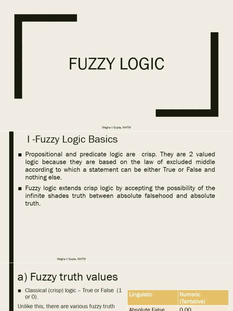 CHP 4 Fuzzy Logic | PDF | Fuzzy Logic | Truth