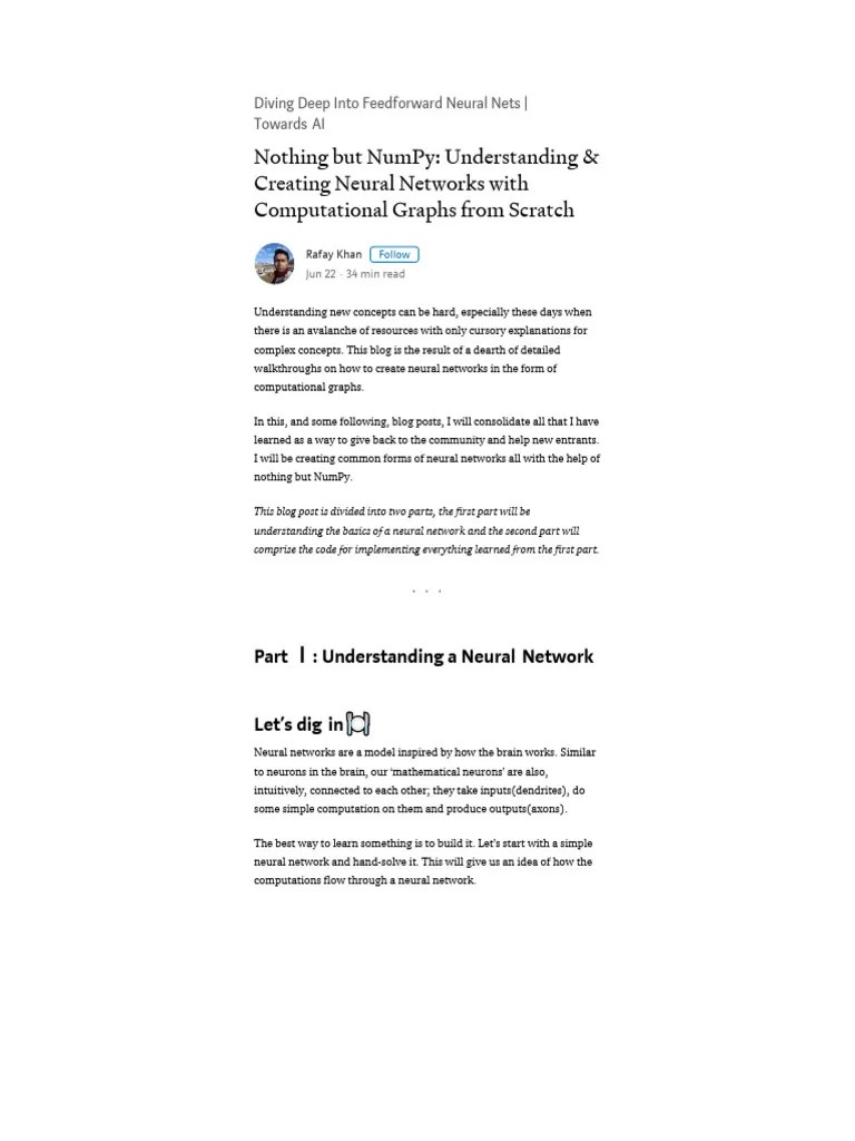 Understanding And Creating Neural Networks | PDF | Artificial Neural ...