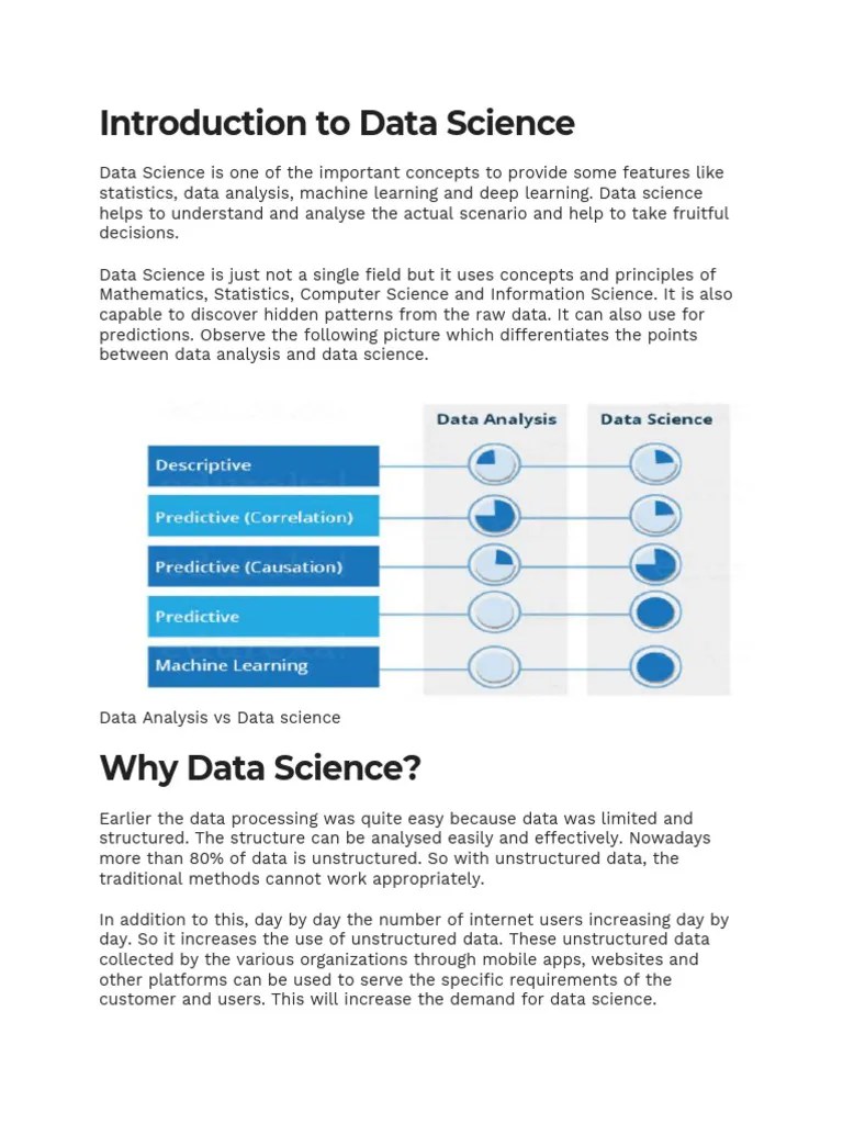 Introduction To Data Science | PDF