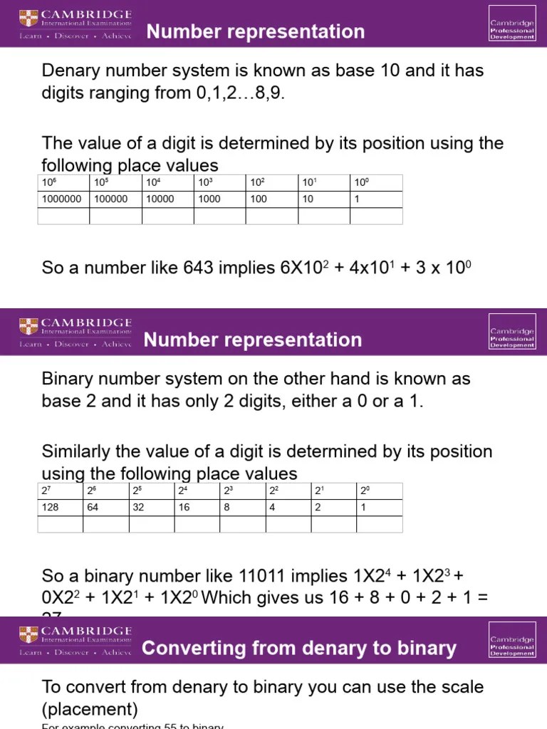 Number Representation | Download Free PDF | Data Compression | Binary ...